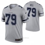 Camiseta NFL Legend Dallas Cowboys Trysten Hill Inverted Gris