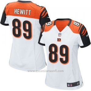 Camiseta Cincinnati Bengals Hewitt Blanco Nike Game NFL Mujer