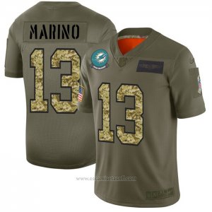 Camiseta NFL Limited Miami Dolphins Marino 2019 Salute To Service Verde