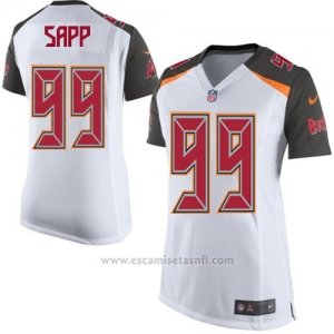 Camiseta Tampa Bay Buccaneers Sapp Blanco Nike Game NFL Mujer