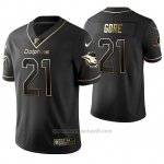 Camiseta NFL Limited Hombre Miami Dolphins Frank Gore Golden Edition Negro