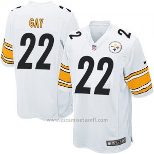 Camiseta Pittsburgh Steelers Gay Blanco Nike Game NFL Nino