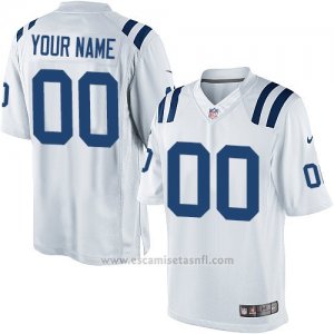 Camisetas NFL Limited Hombre Indianapolis Colts Personalizada Blanco