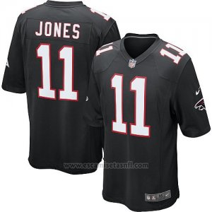 Camiseta Atlanta Falcons Jones Negro Nike Game NFL Nino2