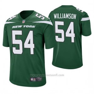 Camiseta NFL Game Hombre New York Jets Avery Williamson Verde 60th Aniversario