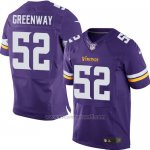 Camiseta Minnesota Vikings Greenway Violeta Nike Elite NFL Hombre