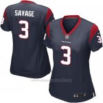 Camiseta Houston Texans Savage Negro Nike Game NFL Mujer