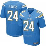 Camiseta San Diego Chargers Flowers Azul Nike Elite NFL Hombre