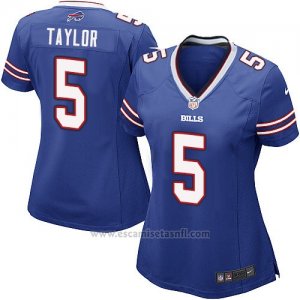 Camiseta Buffalo Bills Taylor Azul Nike Game NFL Mujer
