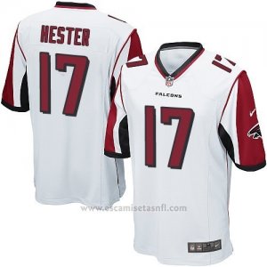 Camiseta Atlanta Falcons Hester Blanco Nike Game NFL Hombre