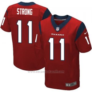 Camiseta Houston Texans Strong Rojo Nike Elite NFL Hombre