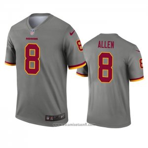 Camiseta NFL Legend Washington Redskins Kyle Allen Inverted Gris