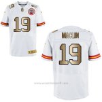 Camiseta Kansas City Chiefs Maclin Blanco Nike Gold Elite NFL Hombre