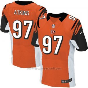 Camiseta Cincinnati Bengals Atkins Naranja Nike Elite NFL Hombre