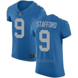 Camiseta NFL Limited Hombre Detroit Lions 9 Matthew Stafford Azul Alterno Stitched Vapor Untouchable