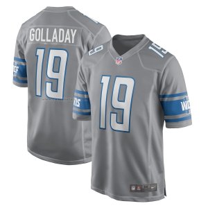 Camiseta NFL Game Detroit Lions Kenny Golladay Alterno Gris