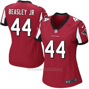 Camiseta Atlanta Falcons Beasley Jr Nike Game NFL Rojo Mujer