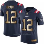Camiseta New England Patriots Brady Profundo Azul Nike Gold Legend NFL Hombre