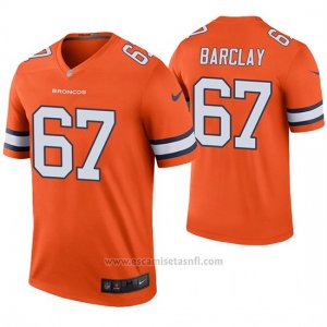 Camiseta NFL Legend Hombre Denver Broncos Don Barclay Naranja Color Rush