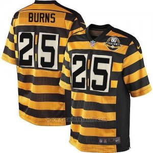 Camiseta Pittsburgh Steelers Burns Amarillo Nike Game NFL Nino