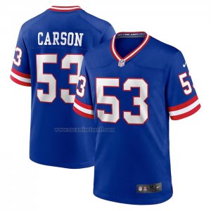 Camiseta NFL Game New York Giants Harry Carson Classic Retired Azul
