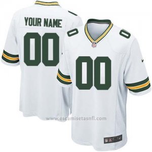 Camisetas NFL Replica Nino Green Bay Packers Personalizada Blanco