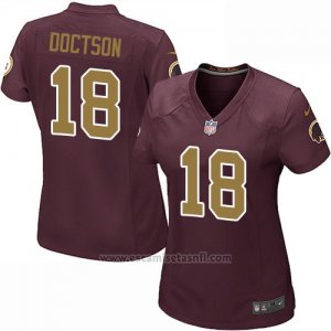 Camiseta Washington Redskins Doctson Marron Nike Game NFL Mujer