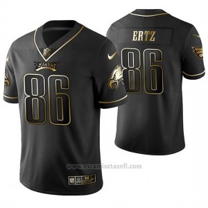 Camiseta NFL Limited Hombre Philadelphia Eagles Zach Ertz Golden Edition Negro