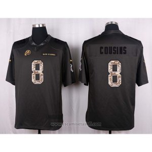 Camiseta Washington Redskins Cousins Apagado Gris Nike Anthracite Salute To Service NFL Hombre