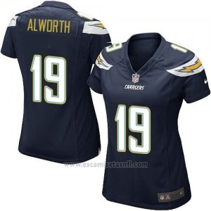 Camiseta San Diego Chargers Alworth Negro Nike Game NFL Mujer