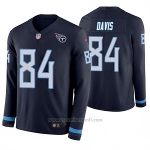 Camiseta NFL Hombre Tennessee Titans Corey Davis Azul Therma Manga Larga