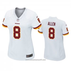 Camiseta NFL Game Mujer Washington Redskins Kyle Allen Blanco