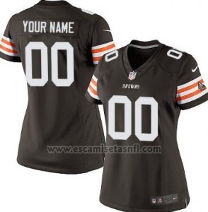Camisetas NFL Mujer Cleveland Browns Personalizada Negro