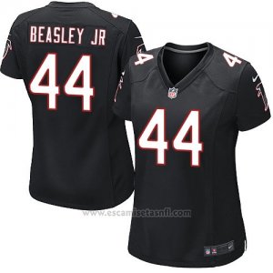 Camiseta Atlanta Falcons Beasley Jr Nike Game NFL Negro Mujer