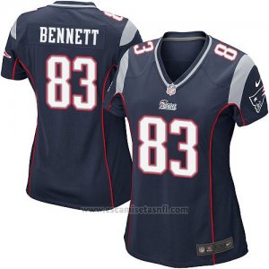 Camiseta New England Patriots Bennett Negro Nike Game NFL Mujer