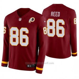 Camiseta NFL Hombre Washington Redskins Jordan Reed Burgundy Therma Manga Larga