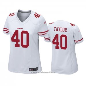Camiseta NFL Game Mujer San Francisco 49ers Jamar Taylor Blanco