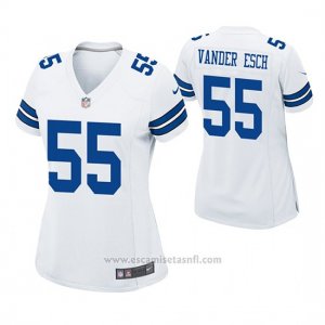Camiseta NFL Game Mujer Dallas Cowboys Leighton Vander Esch Blanco