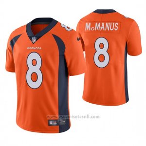Camiseta NFL Limited Hombre Denver Broncos Brandon Mcmanus Naranja Vapor Untouchable