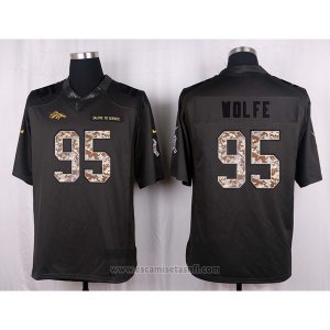 Camiseta Denver Broncos Wolfe Apagado Gris Nike Anthracite Salute To Service NFL Hombre