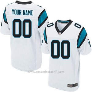 Camisetas NFL Elite Hombre Carolina Panthers Personalizada Blanco