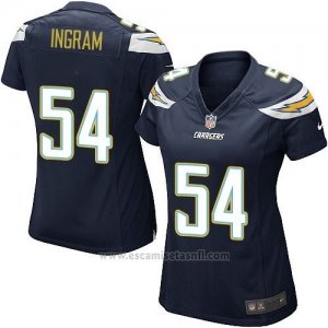 Camiseta San Diego Chargers Ingram Negro Nike Game NFL Mujer