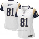 Camiseta Los Angeles Rams Holt Blanco Nike Game NFL Mujer
