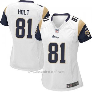 Camiseta Los Angeles Rams Holt Blanco Nike Game NFL Mujer