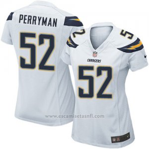 Camiseta San Diego Chargers Perryman Blanco Nike Game NFL Mujer