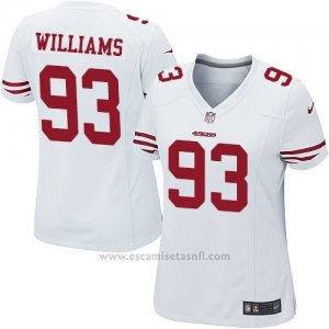 Camiseta San Francisco 49ers Williams Blanco Nike Game NFL Mujer