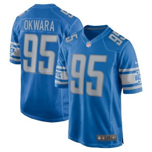 Camiseta NFL Game Detroit Lions Romeo Okwara Azul