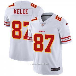 Camiseta NFL Limited Kansas City Chiefs Kelce Team Logo Fashion Blanco