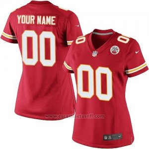 Camisetas NFL Limited Mujer Kansas City Chiefs Personalizada Rojo