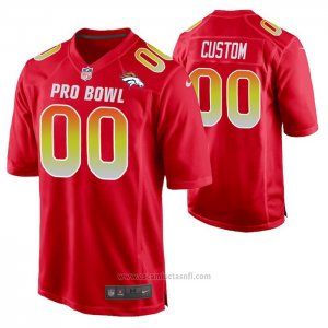 Camiseta NFL Pro Bowl Denver Broncos Personalizada Rojo